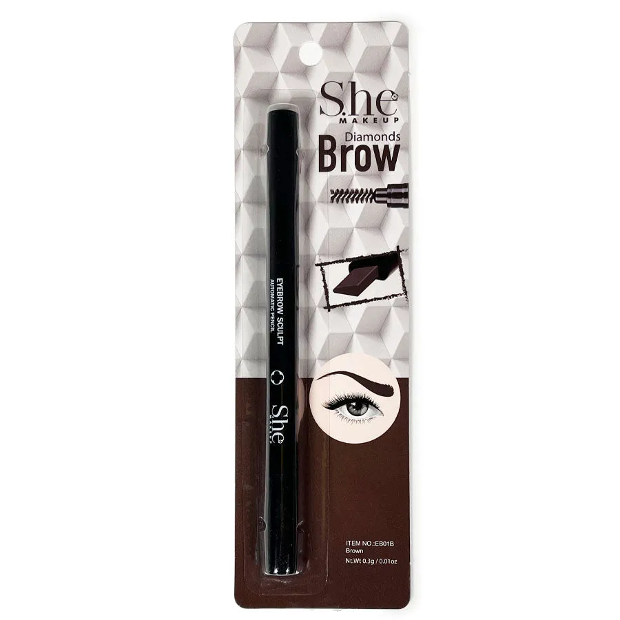 Diamond Auto Eyebrow Pencil Brown (24 units)