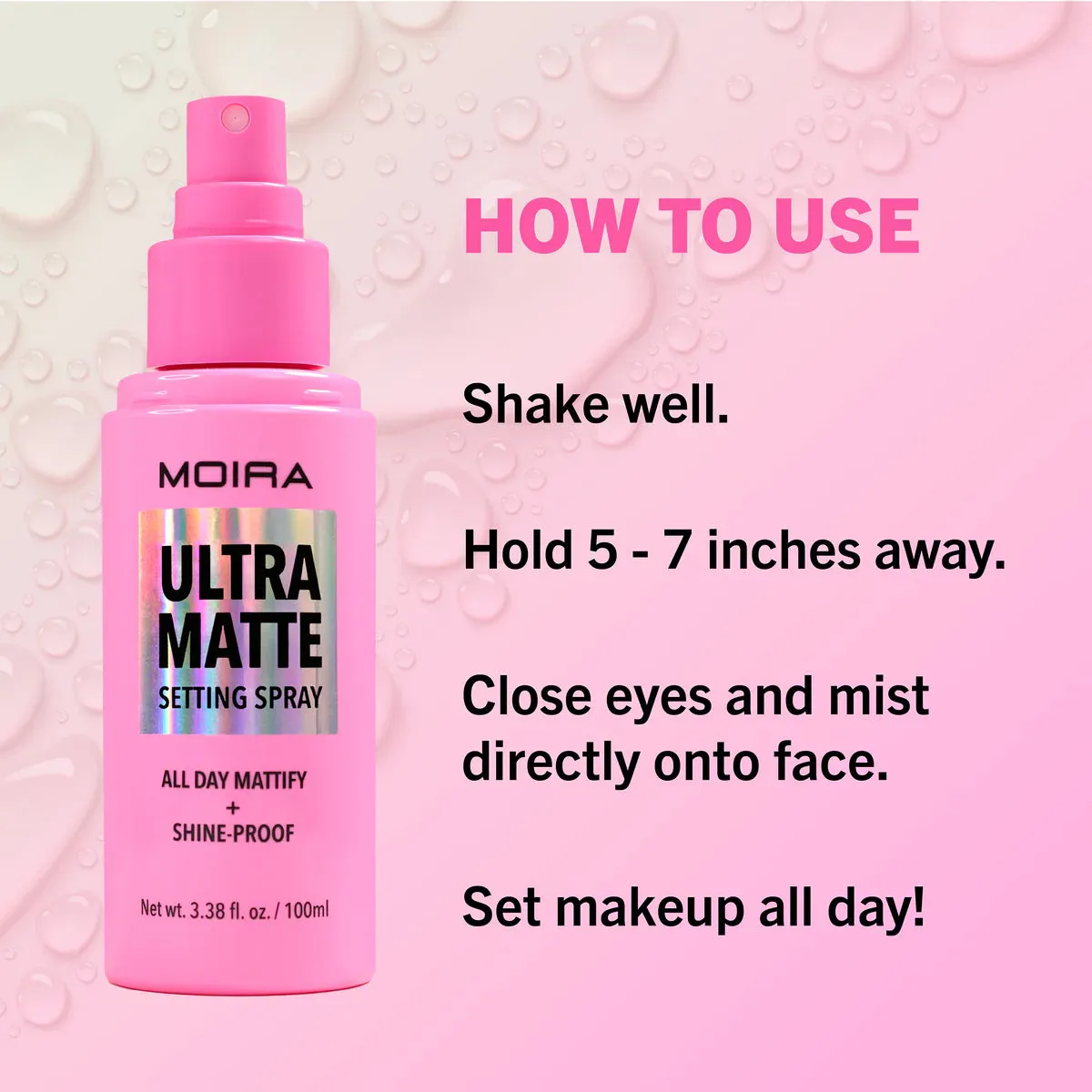 Face- Moira Ultra Matte Setting Spray OMS003 (3pc bundle, $5 each)