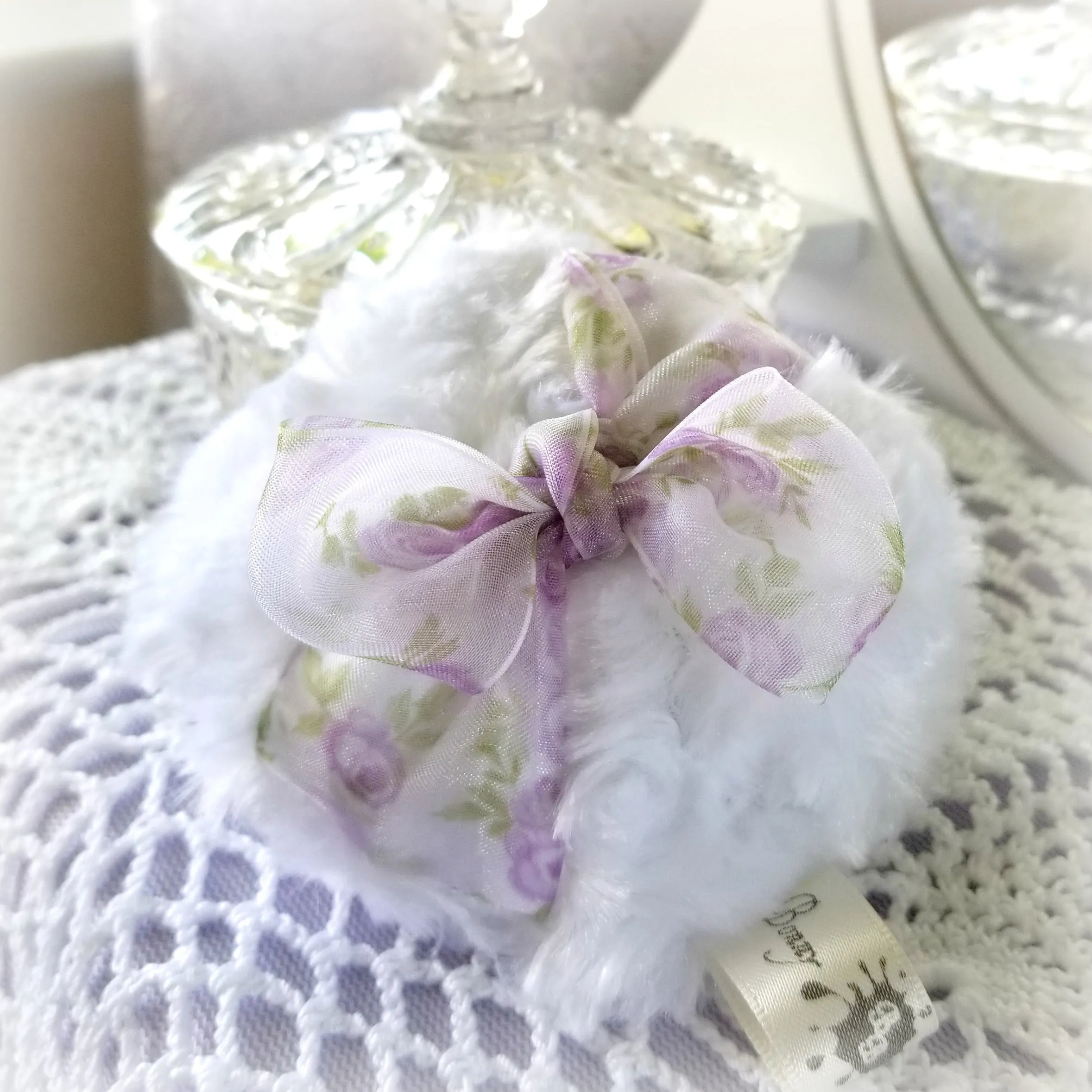 Lavender Powder Puff, 4 inch