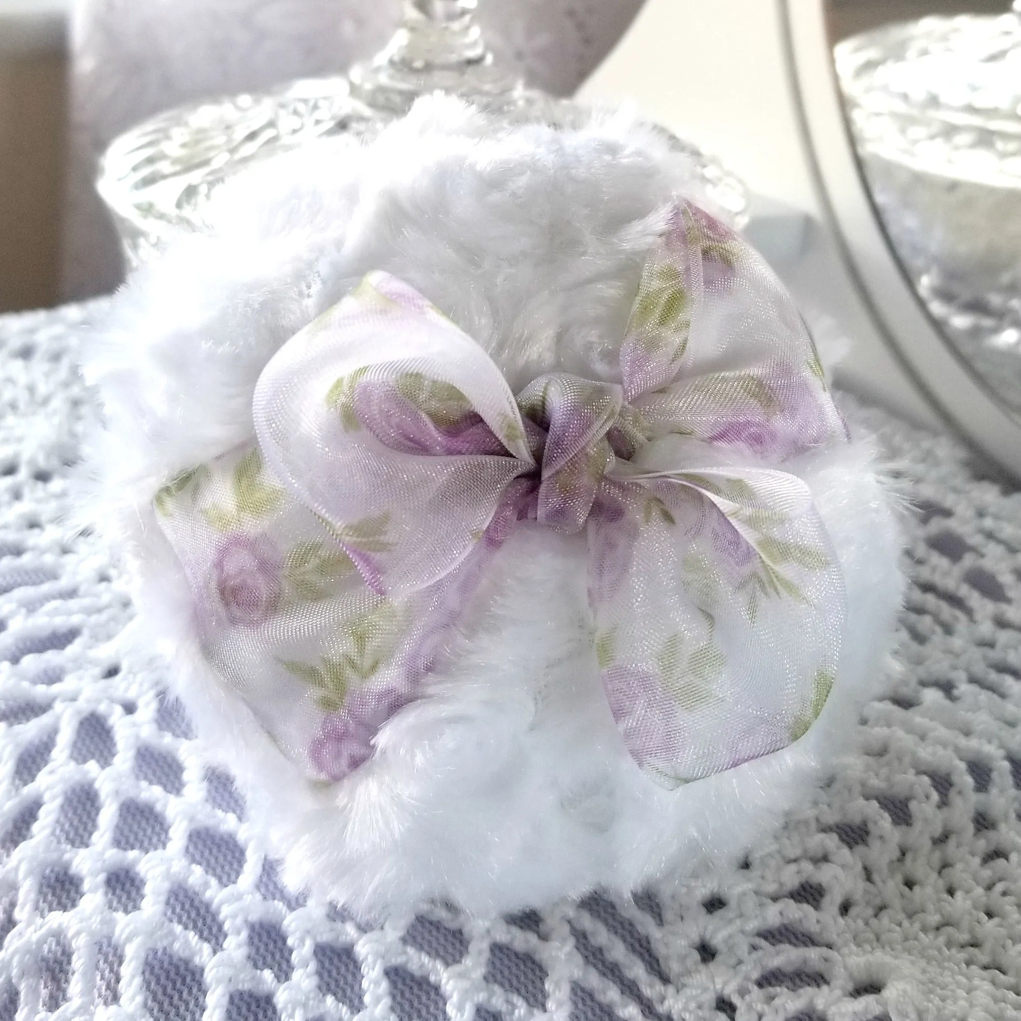 Lavender Powder Puff, 4 inch