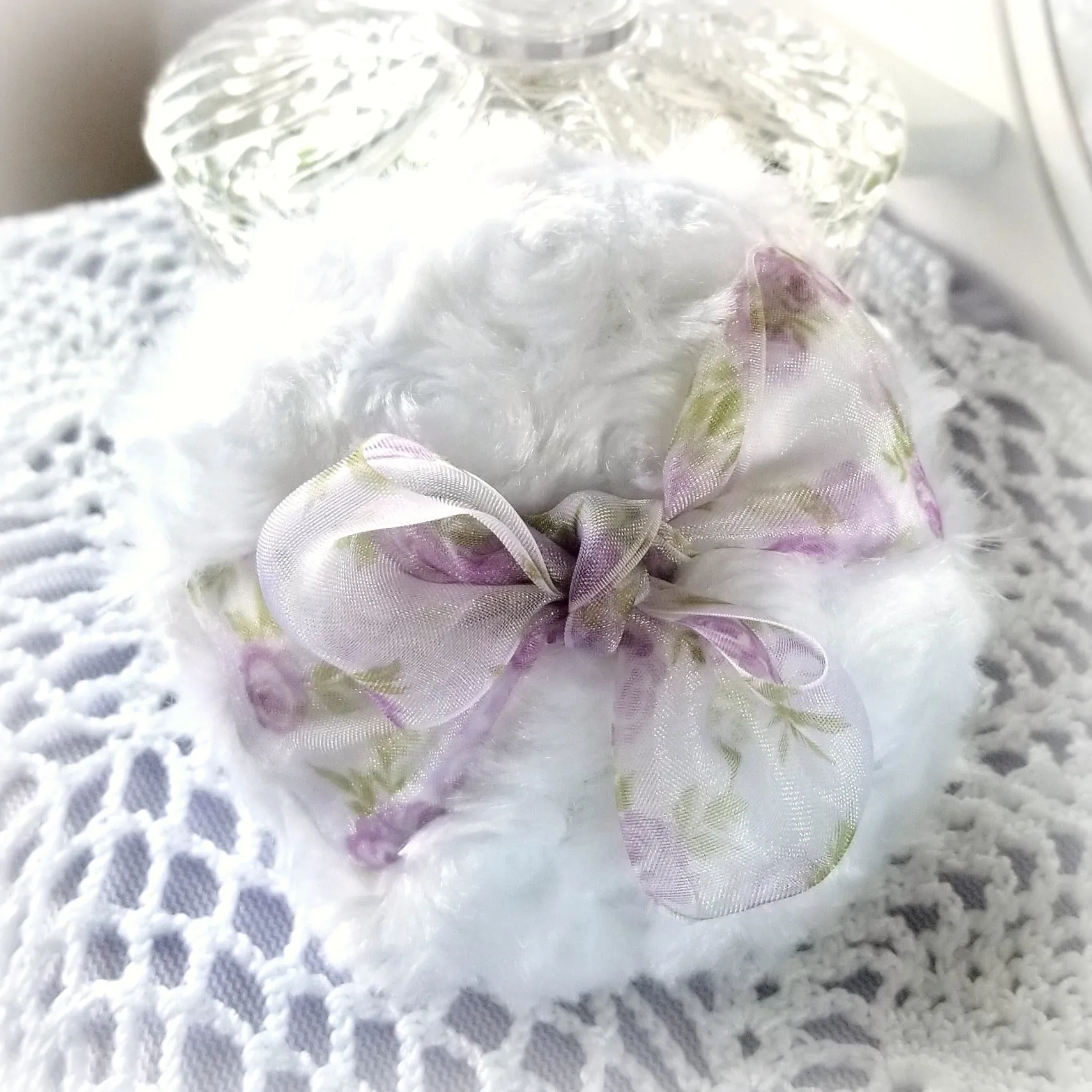 Lavender Powder Puff, 4 inch