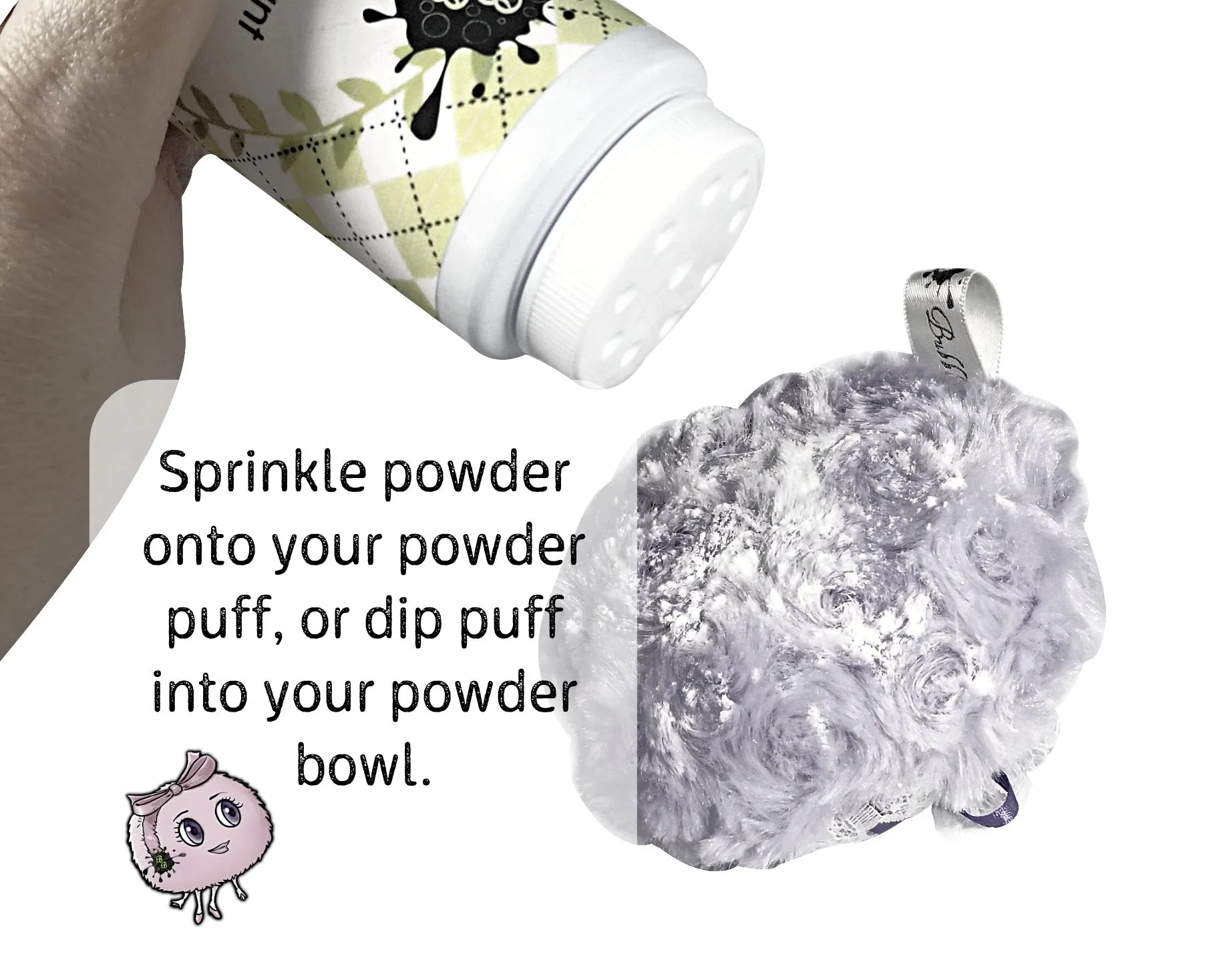 Lavender Powder Puff, 4 inch