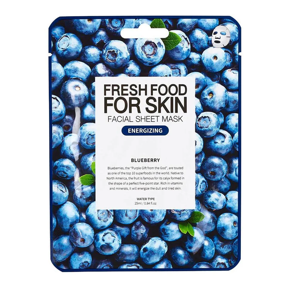 Superfood For Skin Facial Sheet Mask [BLUEBERRY] - Energizing