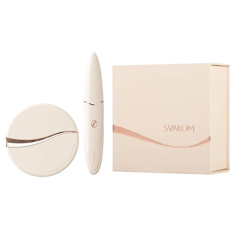 SVAKOM Powder Case Suction Vibrator & Eyebrow Pencil G-Spot Vibrator Set